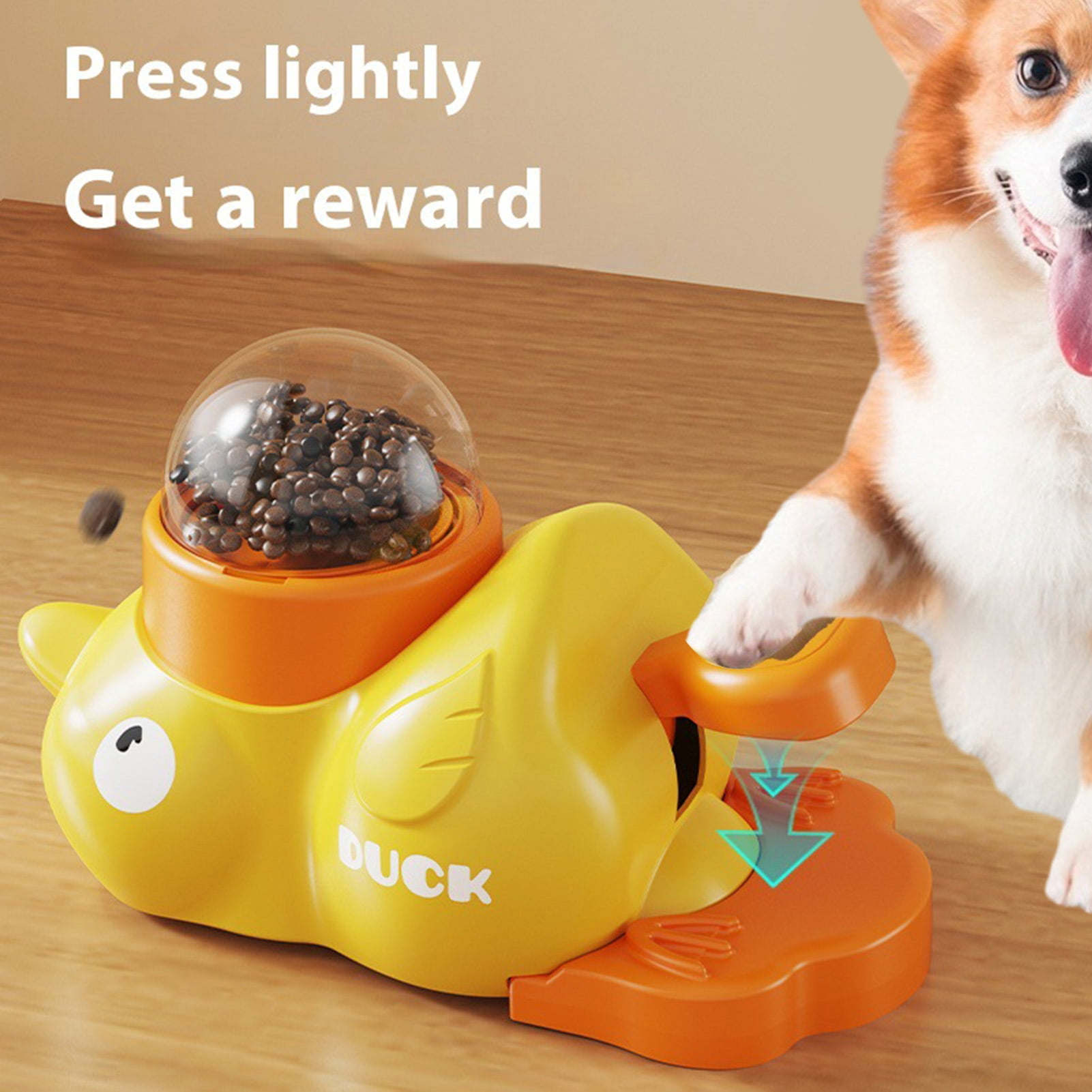 ZenCea Dog Slow Feeder - Duck-Shaped Puzzle Toy for Treats & Meals (BPA-Free, Easy Clean)