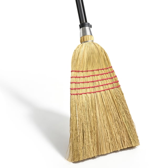 ZenClean Natural Corn Broom Heavy Duty for Yard, Garden & Garage ...