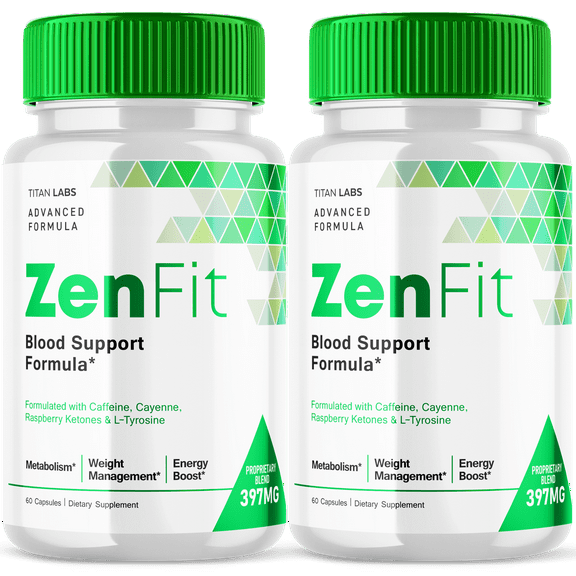 ZenFit Blood Sugar Support Formula Maximum Strength Supplement 2 Pack