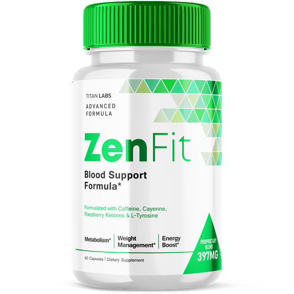 ZenFit Blood Sugar Support Formula Maximum Strength Supplement 60 Capsules