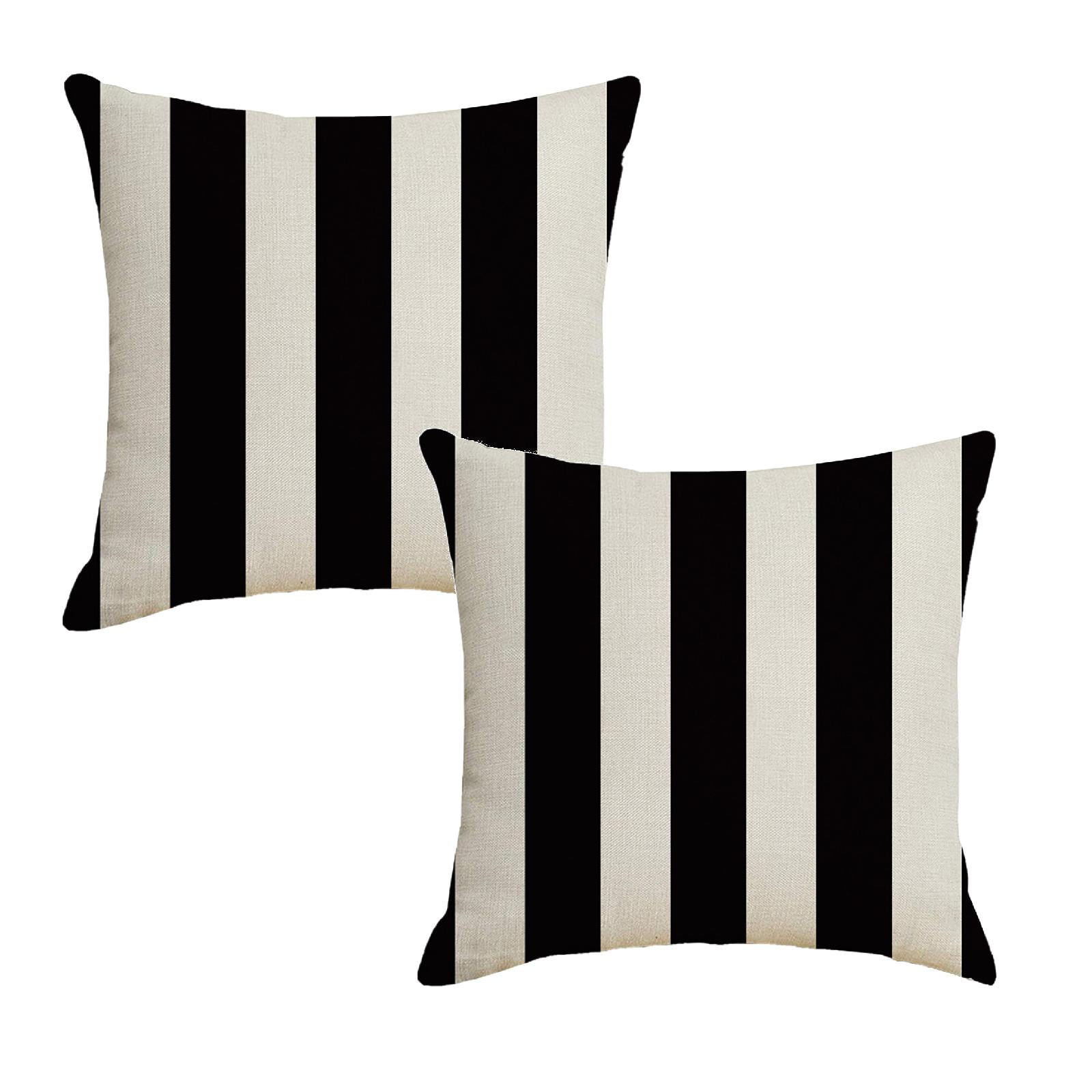 Black White Outdoor Pillows