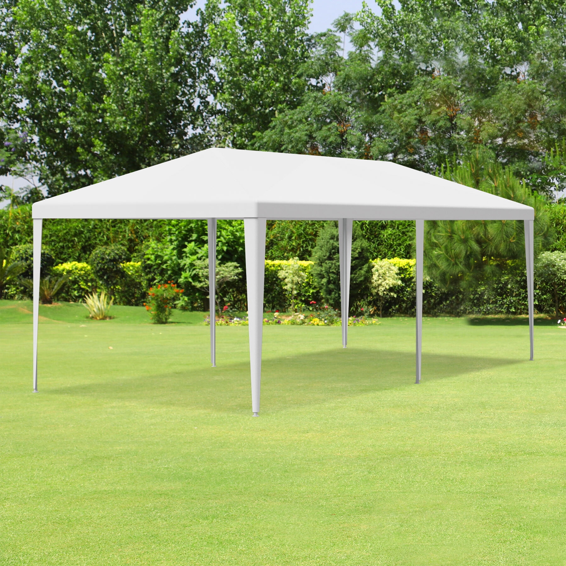 ZenSports 10'x20' Outdoor Gazebo Canopy Wedding Party Tent Storage Shelter Pavilion, White ZenSports 10'x20' Outdoor Gazebo Canopy Wedding Party Tent Storage Shelter Pavilion, White