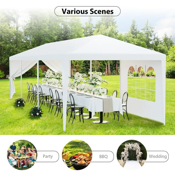 ZenSports 10'x30' Outdoor Party Tent Gazebo Wedding Canopy Tent, White
