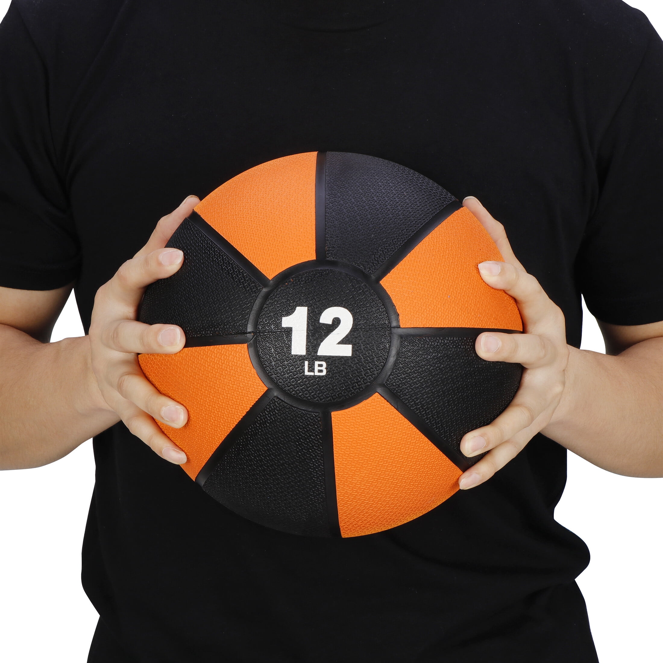 ZenSports 12lbs Fitness Medicine Ball - Textured Surface