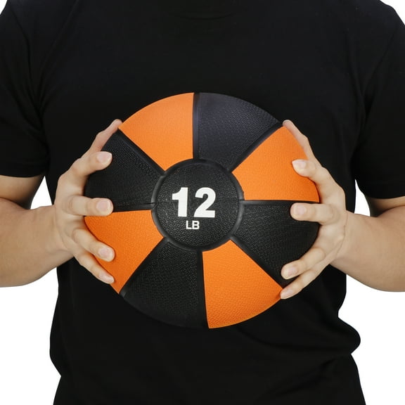 ZenSports 12lbs Fitness Medicine Ball - Textured Surface