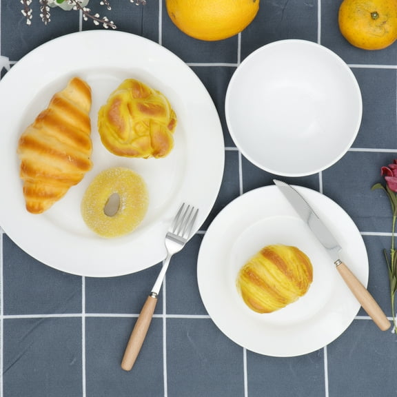 ZenSports 18 Piece Porcelain Round Dinnerware Sets for 6