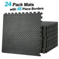 ZenSports 24PCS Interlocking EVA Foam Tiles, Puzzle Exercise Mat Home
