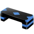 thumbnail image 1 of ZenSports 27" Adjustable Workout Aerobic Stepper PP Non-Slip Exercise Platform Home Gym Cardio Fitness W/4 Risers, Blue, 1 of 9