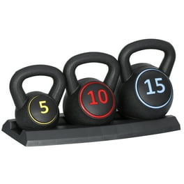 Free Shipping Weider Power Kettlebell 5 15lb Kit with Vinyl Coating Walmart