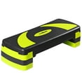 thumbnail image 1 of ZenSports 30'' Adjustable Workout Aerobic Step Platform W/4 Risers 4’’ 6’’ 8’’, Non-Slip Surface, Yellow, 1 of 9
