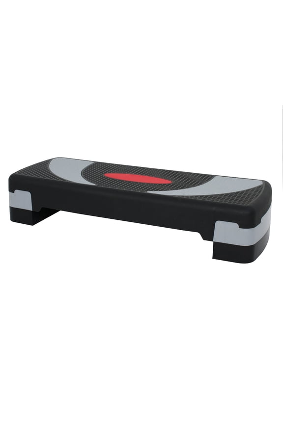 30'' Adjustable Workout Aerobic Step Platform W/4 Risers 4’’- 6’’- 8’’, Exercise Stepper Non-Slip Surface