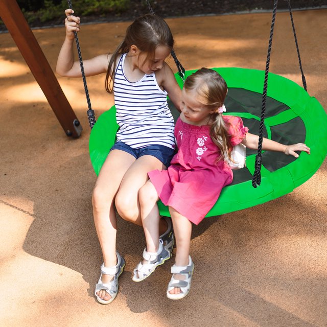 ZenSports 40'' Round Circle Flying Saucer Swing, 800lbs Capacity
