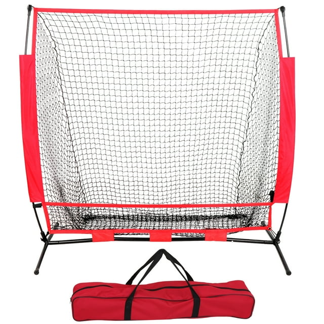 ZenSports 5'x5' Baseball Net Portable Backstop Softball Practice Net W/Carry Case for Batting