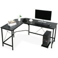 thumbnail image 1 of ZenSports 66” Large L-Shaped Gaming Desk Reversible MDF Computer Desk Black, 1 of 10