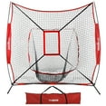 thumbnail image 1 of ZenSports 7'x7' Baseball Softball Net Practice Pitching Batting Hitting Net W/Strike Zone Carry Bag, 1 of 12