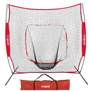 ZenSports 7x7FT Portable Baseball Practice Net Softball Hitting Pitching Net W/Bag
