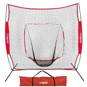 ZenSports 7x7FT Portable Baseball Practice Net Softball Hitting Pitching Net W/Bag