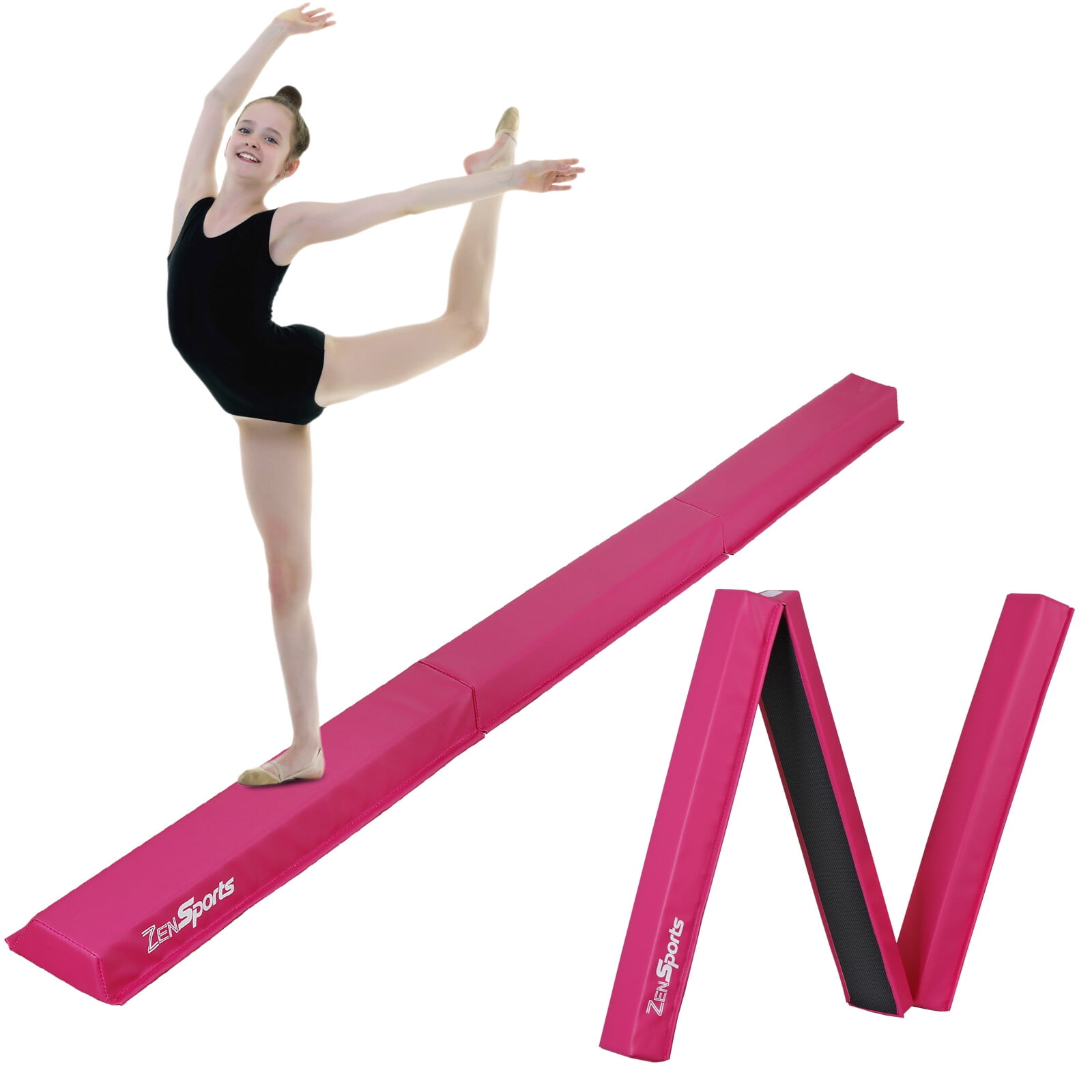 ZenSports 9FT TriFold Balance Beam Portable Home Gymnastics Kids