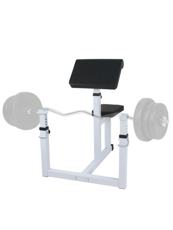 Adjustable Preacher Curl Bench Bicep Curl Weight Bench Max.550lbs Home Gym Fitness Equipment
