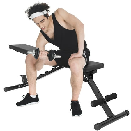 ZenSports Adjustable Weight Bench – Foldable Utility Workout Bench 700LBs Capacity