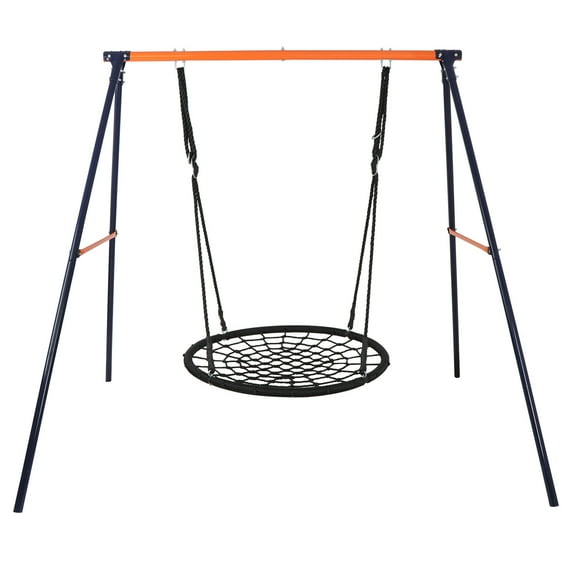 ZenSports Kids 440lbs Spider Swing Stand Frame Set W/40’’ Saucer Swing Outdoor Heavy-Duty Waterproof
