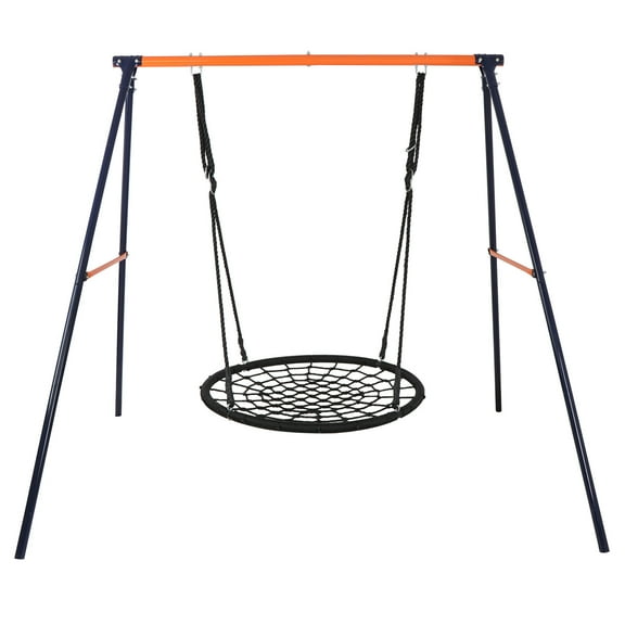 ZenSports Kids 440lbs Spider Swing Stand Frame Set W/40’’ Saucer Swing Outdoor Heavy-Duty Waterproof