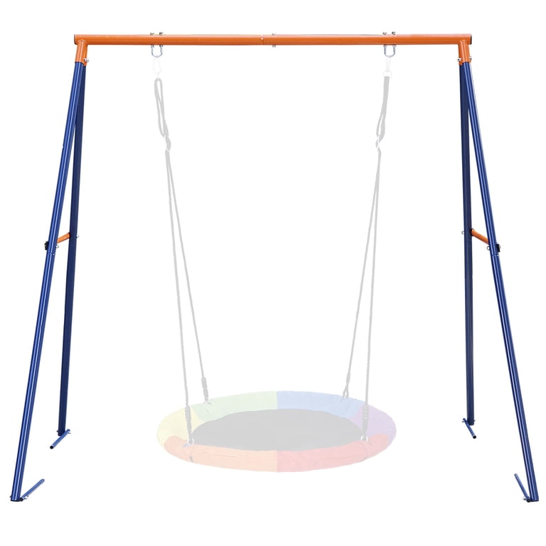 ST-310 & LDESIGN WORKSゴトク＆ZEN camps ZenSports Heavy-Duty Steel A-Frame Swing Stand Set for Kids