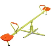 ZenSports Outdoor Home Kids Seesaw Swivel Teeter Totter - 360° Rotation Rotating Safe