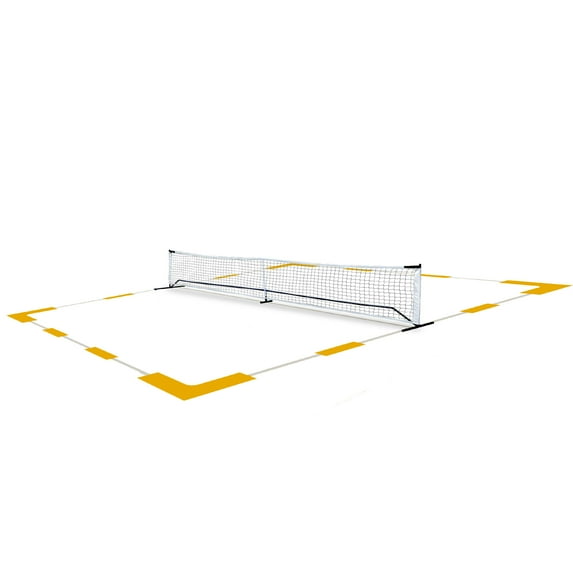 ZenSports Portable Pickleball Net, PVC/Nylon White/Yellow, 22ft