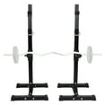 thumbnail image 1 of ZenSports S01-1215-G2D Black Steel Squat Rack Adjustable Barbell Free-press Bench, Black 550 lb, 1 of 10
