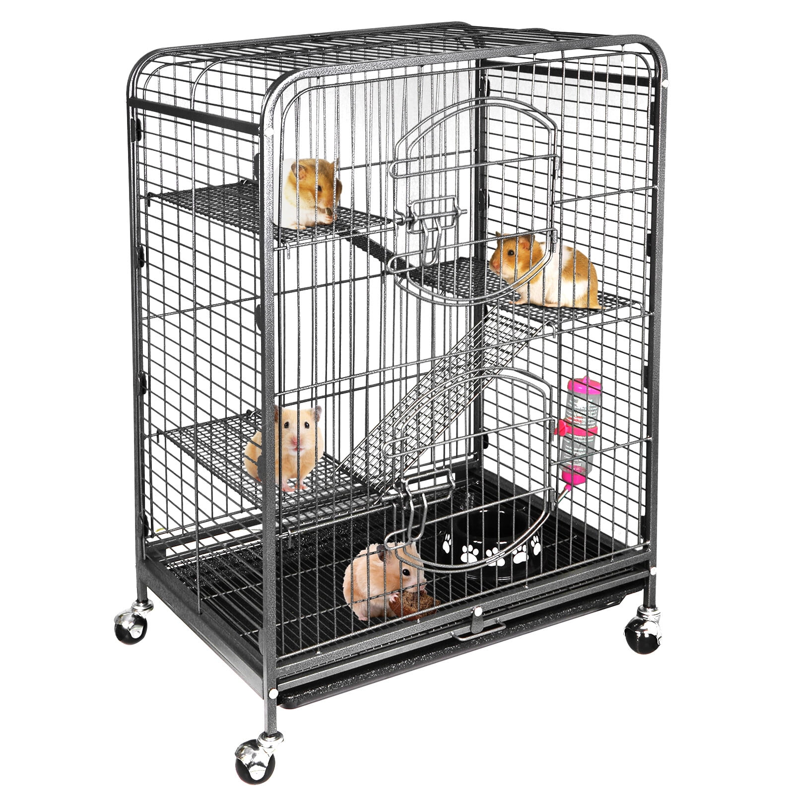 ZenStyle 37" Ferret Cage Rabbit Guinea Pig Chinchilla Rat Small Animal House Metal Frame 4 Levels