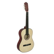 ZenStyle 38" Beginners Acoustic Guitar with Case, Strap, Tuner and Pick for Starter, Natural