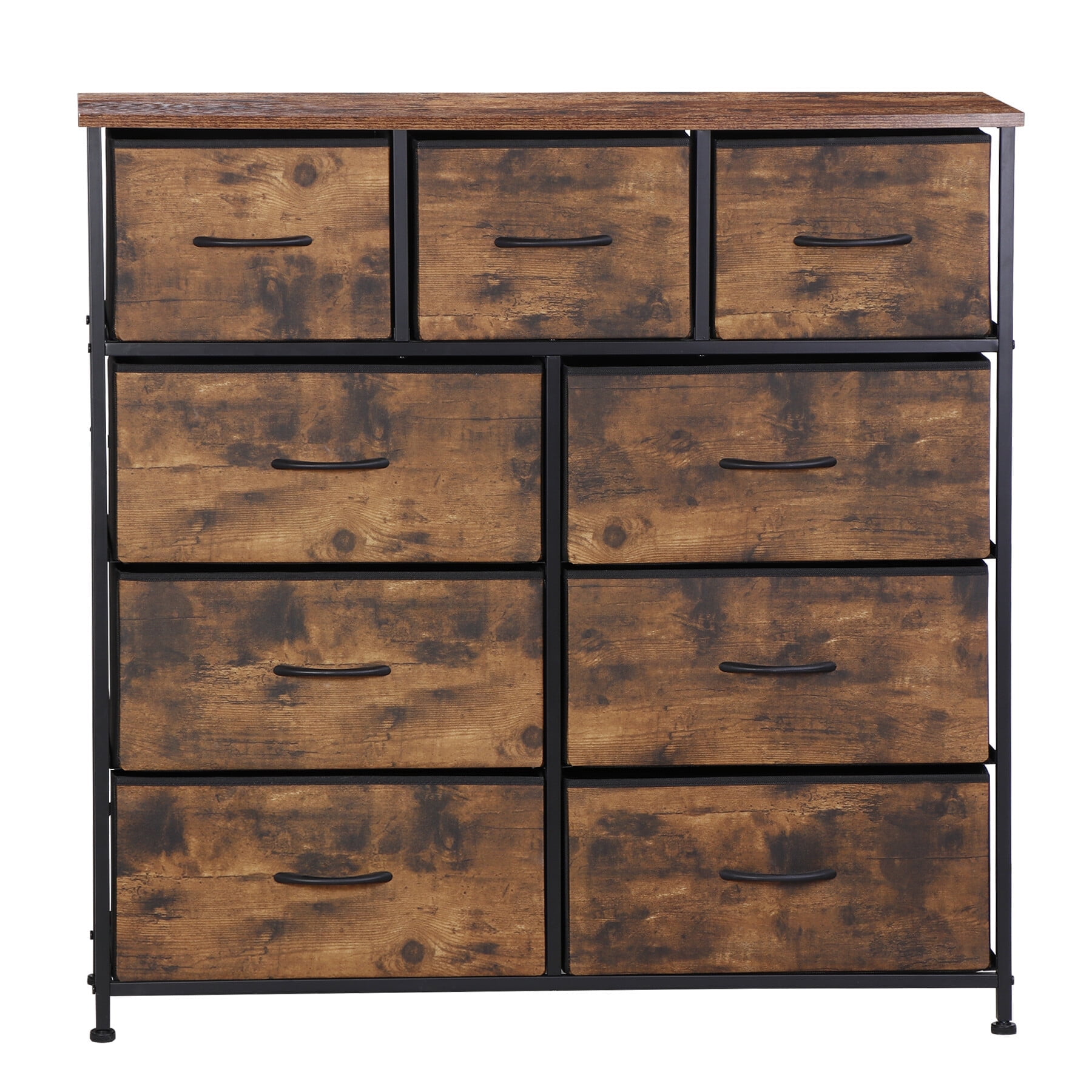 ZENSTYLE 9-Drawer Storage Tower, Fabric Steel Frame Organizer