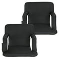 ZenStyle Black Stadium Seats (2 Pieces)