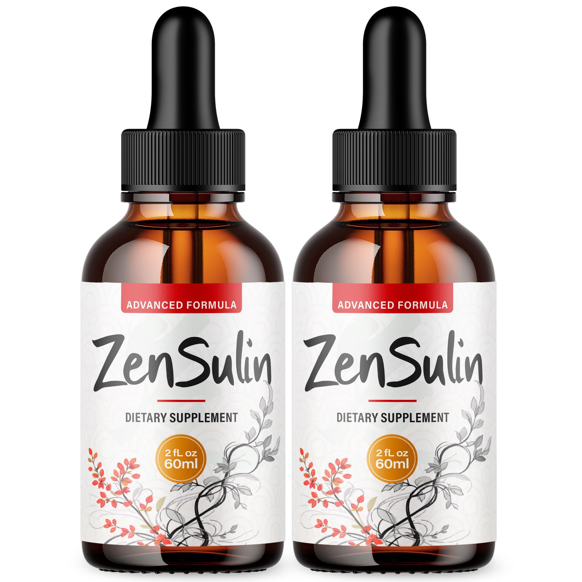 ZenSulin Advanced Formula Drops Natural Support Supplement Zen Sulin 60 Servings