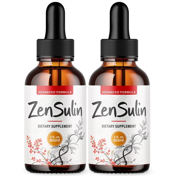 ZenSulin Advanced Formula Drops Natural Support Supplement Zen Sulin 60 Servings