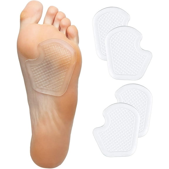 Zentoes Dancer Pads 4 Ct Gel Cushions Protect & Relieve, Metatarsal Pads for Feet, Sesamoid, Ball of Foot Pain - 2 Pairs