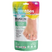 ZenToes Flared Gel Toe Separators for Bunions, 6 Count