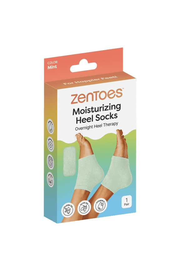 Moisturizing Gel Heel Socks for Foot Care and Healing