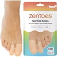 thumbnail image 1 of Zentoes Gel Toe Protector Caps - Pack of 6 - Protect Ingrown Toenails, Blisters, 1 of 9