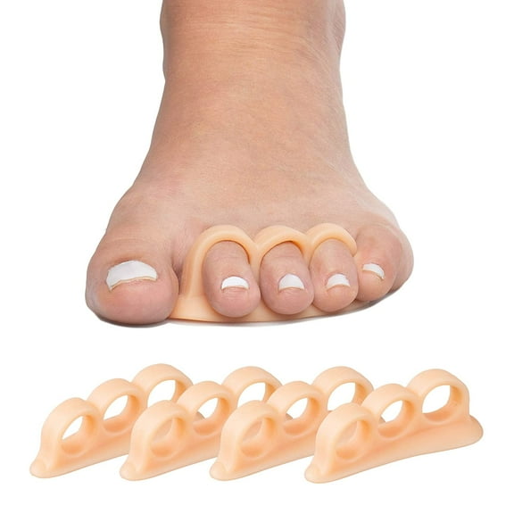 Zentoes Hammer Toe Straighteners, Flexible Hammer Toe Separator Cushion (Soft Support, Beige), OSFM
