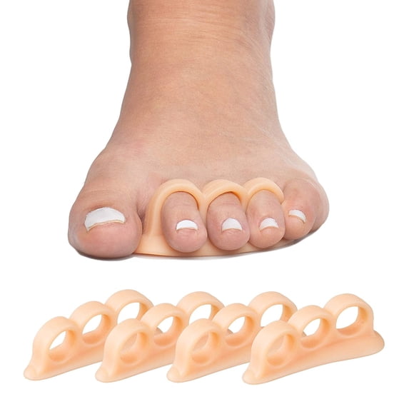 Zentoes Gel Hammer Toe Straighteners, Silicone Corrector Separator Cushion for Pain Relief, Soft Support, Beige, Osfm
