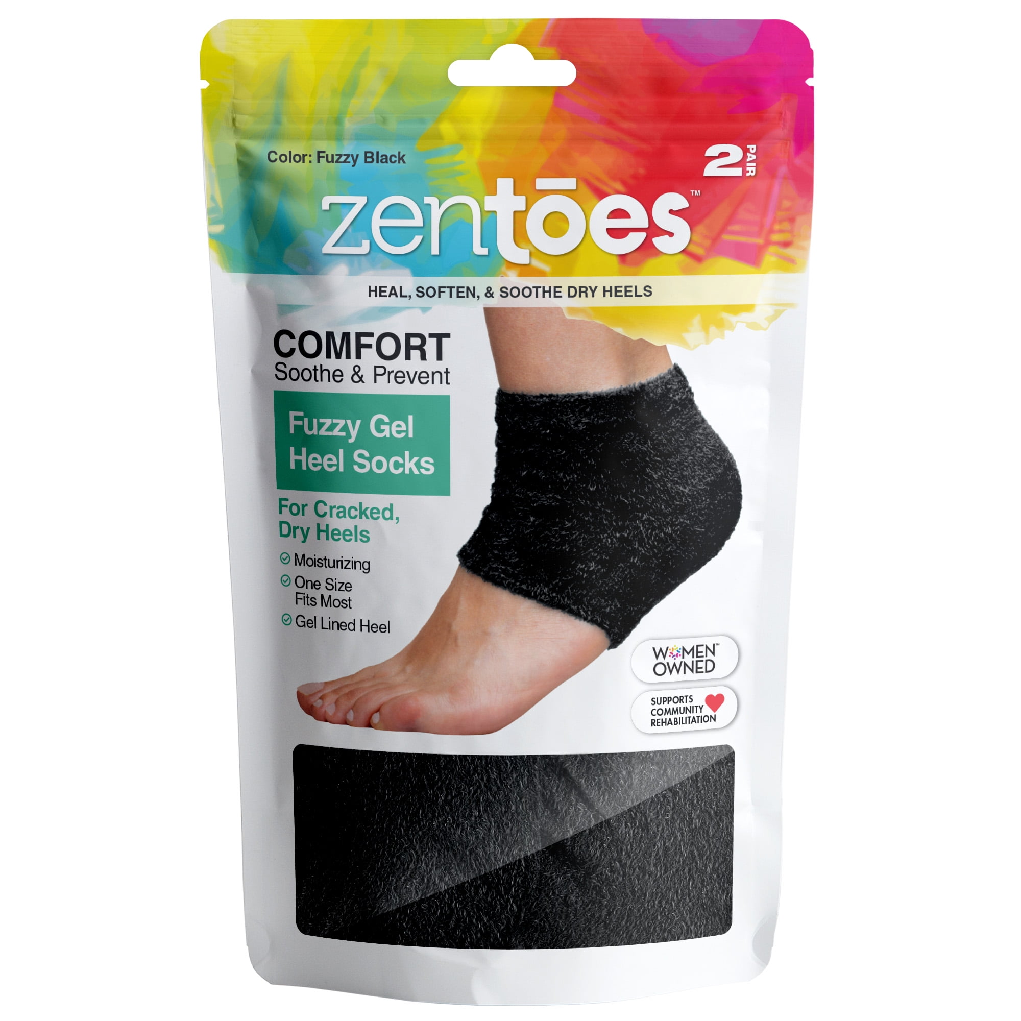 ZenToes Moisturizing Fuzzy Sleep Socks with Vitamin E, Olive Oil and