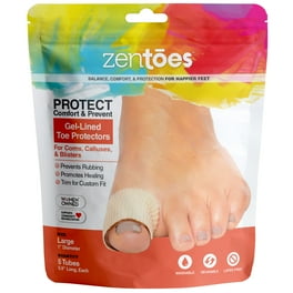 ZenToes 5 Pack Toe Caps Closed Toe Fabric Sleeve Protectors with Gel Lining Walmart