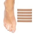 thumbnail image 1 of Zentoes Open Toe Tubes and Gel Lined Corn Toe Sleeves Protectors for Corns, Blisters, Hammertoes 5 Pack, Beige, 1 of 9