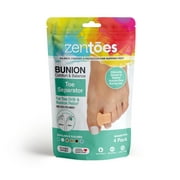 ZenToes Pack of 4 Toe Separators and Spreaders For Bunion, Overlapping Toes and Drift Pain (Beige)