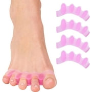 ZenToes Silicone Toe Spacers for Correct Toe Alignment, Bunion and Hammertoe Straighteners - 2 Pairs