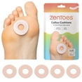 thumbnail image 1 of ZenToes Soft Foam Callus Cushions Water-Resistant Callus Pads Toe and Foot Protectors for Shoes, Pain Relief Multi-Pack, OSFM- Pack of 24, 1 of 9
