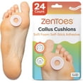 thumbnail image 1 of ZenToes Soft Foam Callus Cushions Water-Resistant Callus Pads Toe and Foot Protectors for Shoes, Pain Relief, OSFM, multi-pack of 24, 1 of 9