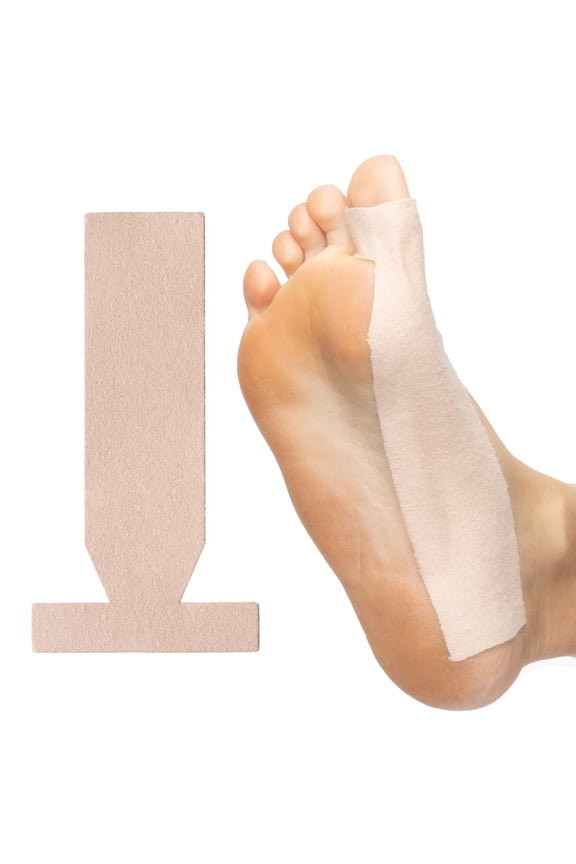 Moleskin Turf Toe Straps and Adhesive Stabilizing Splints for Big Toe Support and Pain Relief, 10 Pack